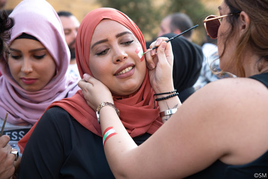 Woman during Beirut-Protests