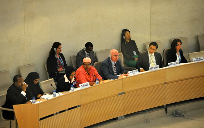 Sessione del Consiglio diritti umani, Ginevra, 2011.