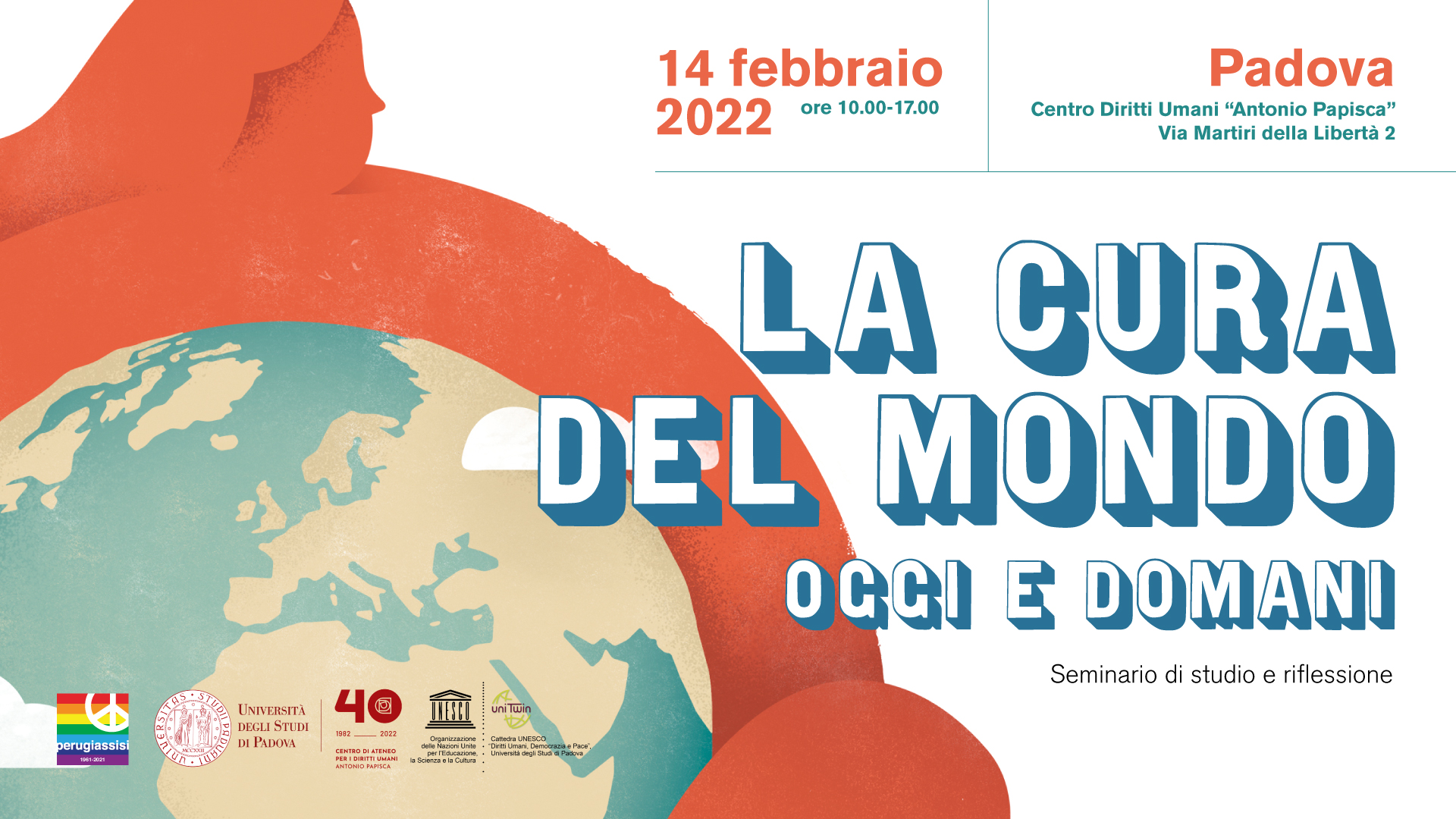 Poster of the Seminar of study and reflection: La cura del mondo, oggi e domani 