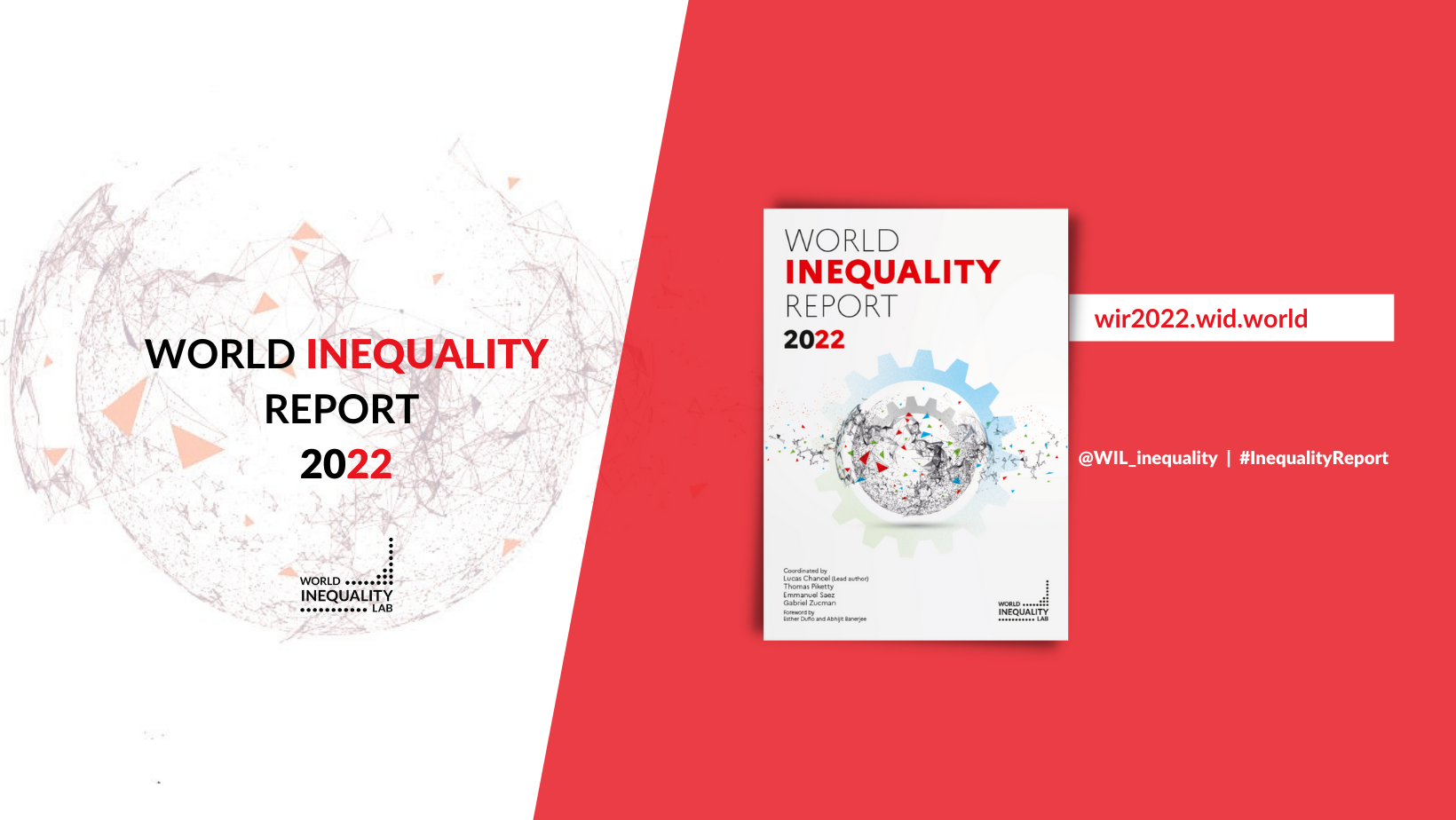 Copertina del World Inequality Report 2022