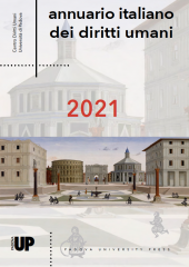 Copertina dell'Annuario italiano dei diritti umani 2021