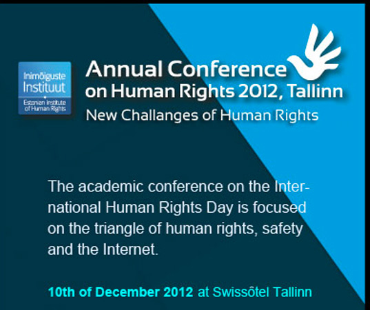 Invito alla Conferenza annuale sui diritti umani con le informazioni dell'evento. 