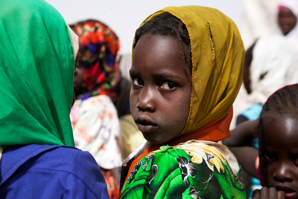 Ritratto di bambina in Darfur