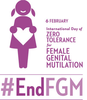 Giornata internazionale della tolleranza zero per le mutilazioni genitali femminili, logo