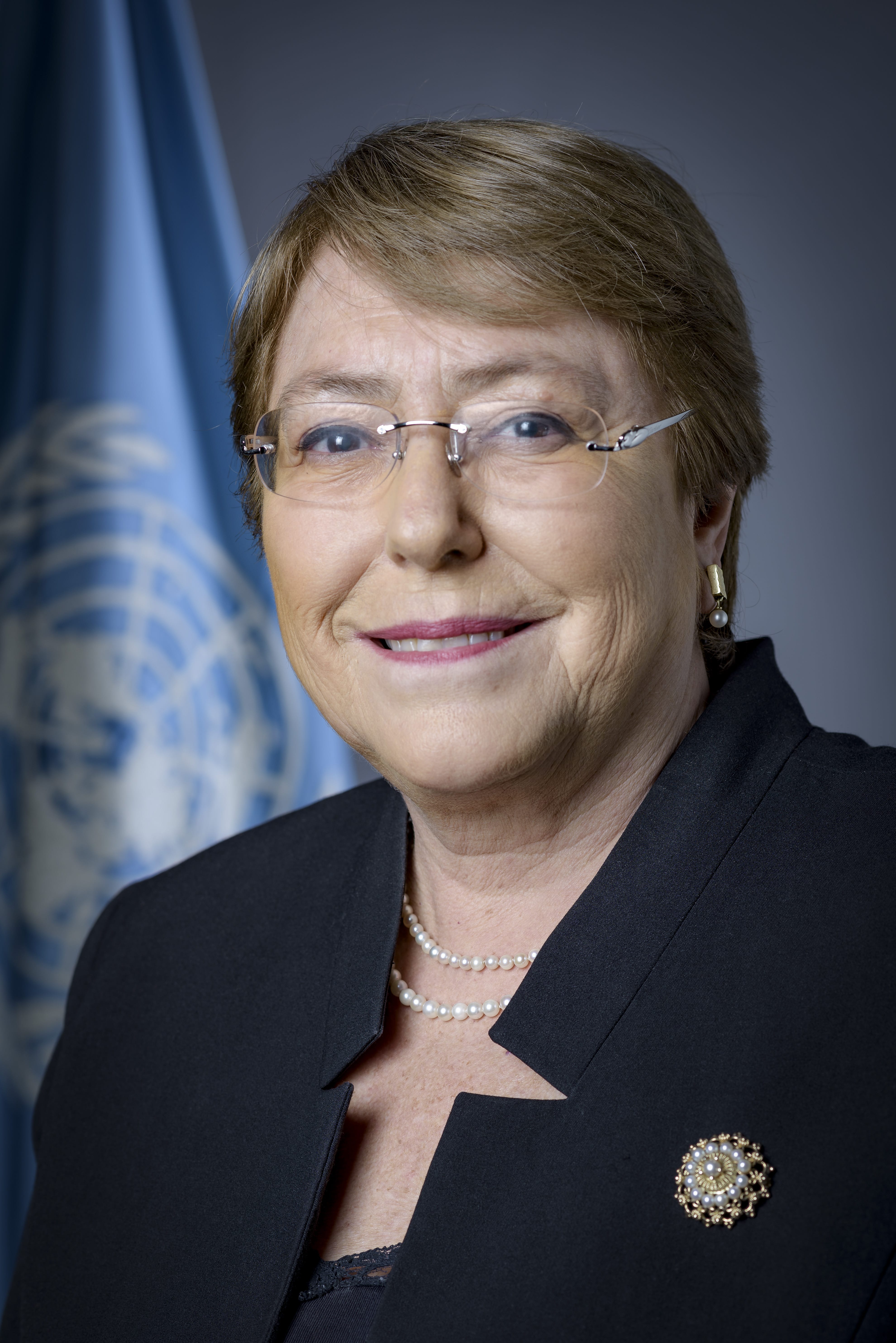 Ritratto di Michelle Bachelet Alta commissaria per i diritti umani delle Nazioni Unite