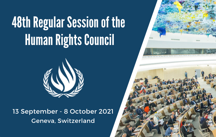 Depliant 48esima sessione del Consiglio dei Diritti Umani
