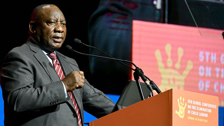 The President of South Africa's address on the 5th Global Conference on the Elimination of Child Labour