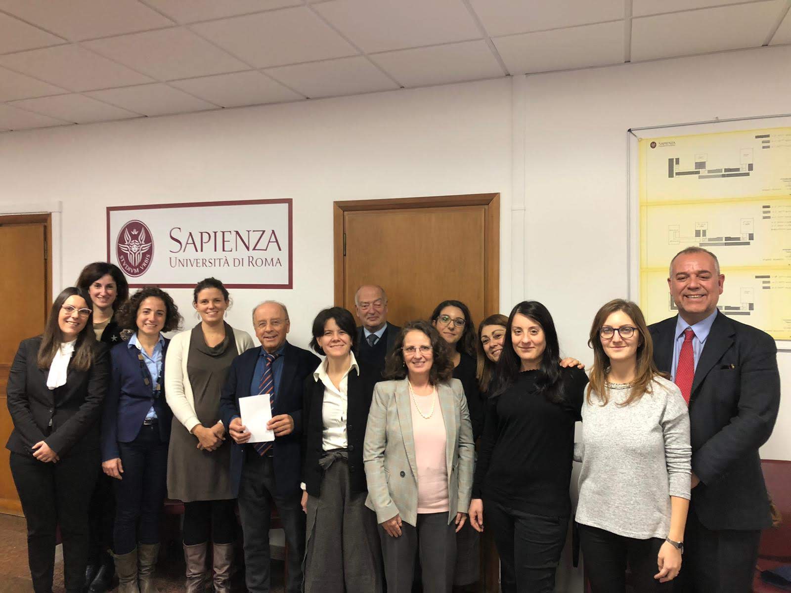 Foto dei partecipanti all'incontro delle Cattedre UNESCO italiane, Gruppo 1, Roma, 27 novembre 2019