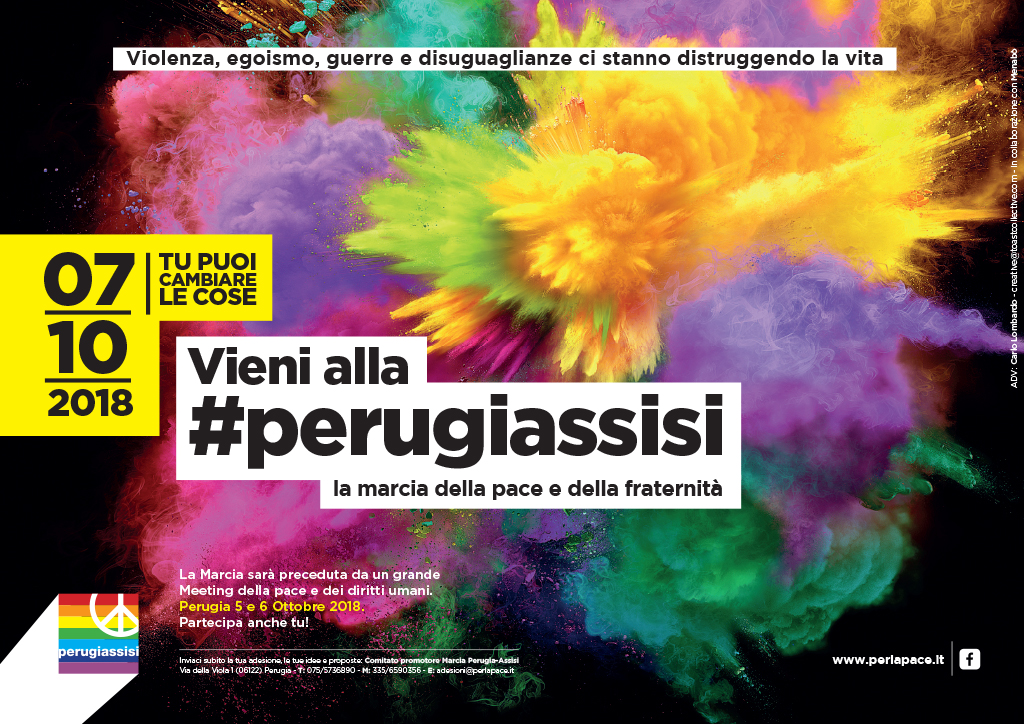 Manifesto Marcia PerugiAssisi 2018