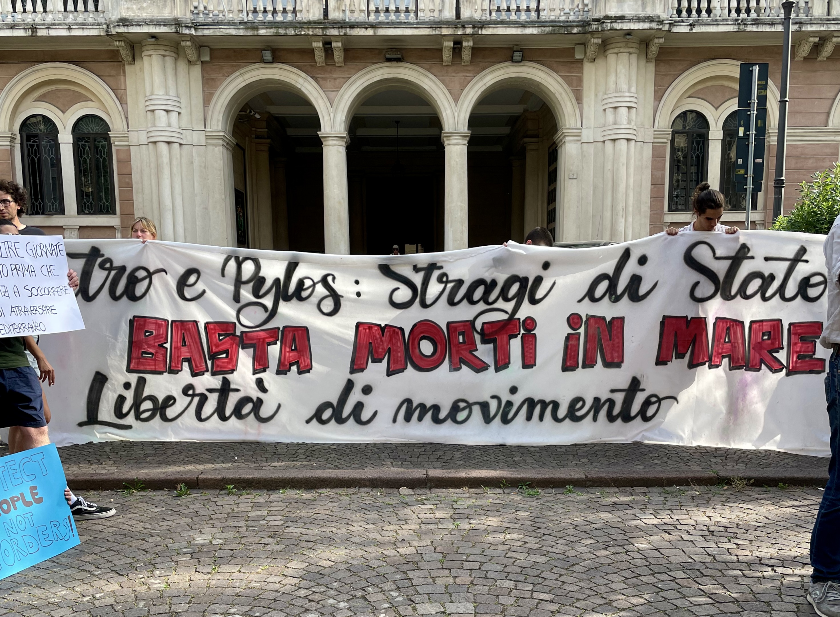 Foto of protest held in Padova