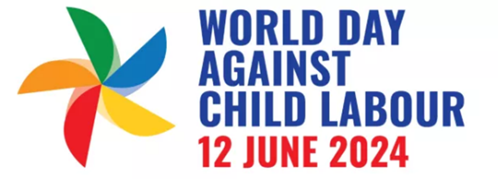 Logo of the World Day Against Child Labour 2024