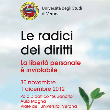 logo convegno: Le radici dei diritti, Verona, 2012