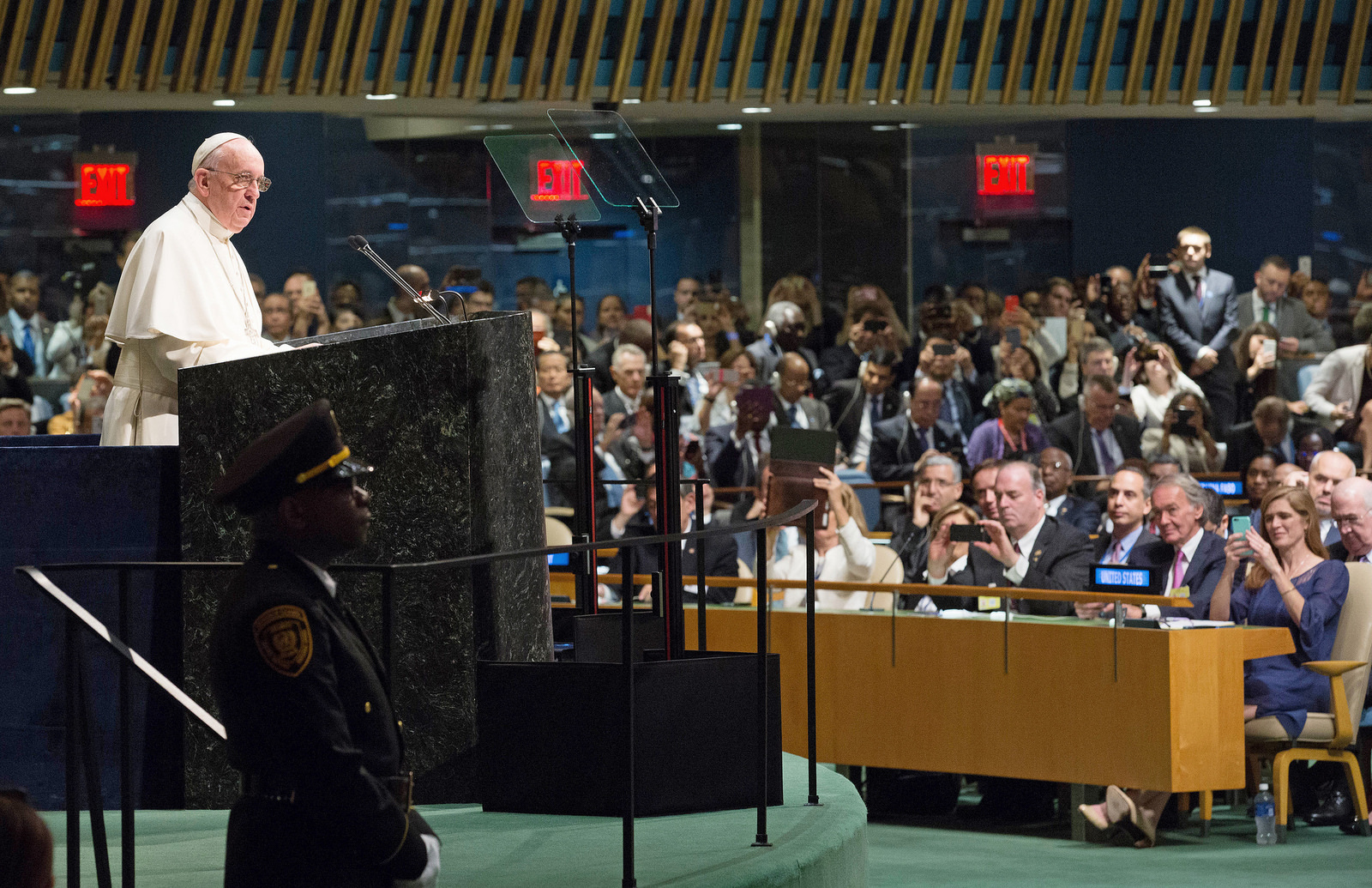 Papa Francesco all'Assemblea Generale delle Nazioni Unite, 2015