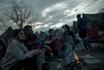 Rifugiati siriani nel campo di Harmanli, in Bulgaria, a 50 km dal confine tra la Turchia e Bulgaria