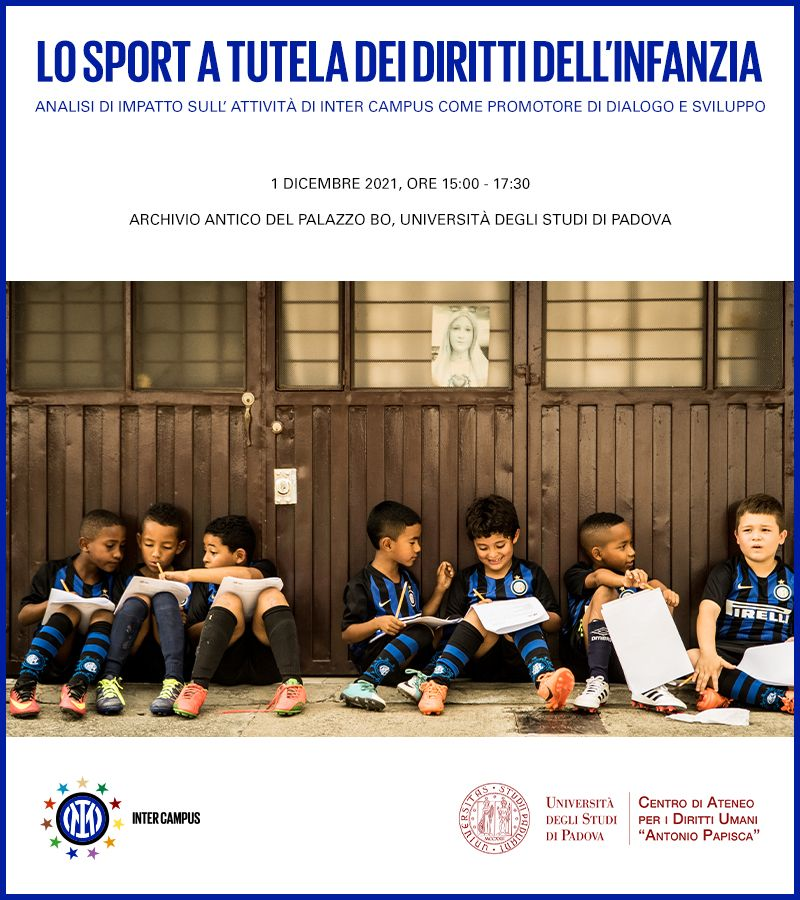 Foto promozionale eventi Inter campus "Lo sport a tutela dei diritti dell'infanzia"