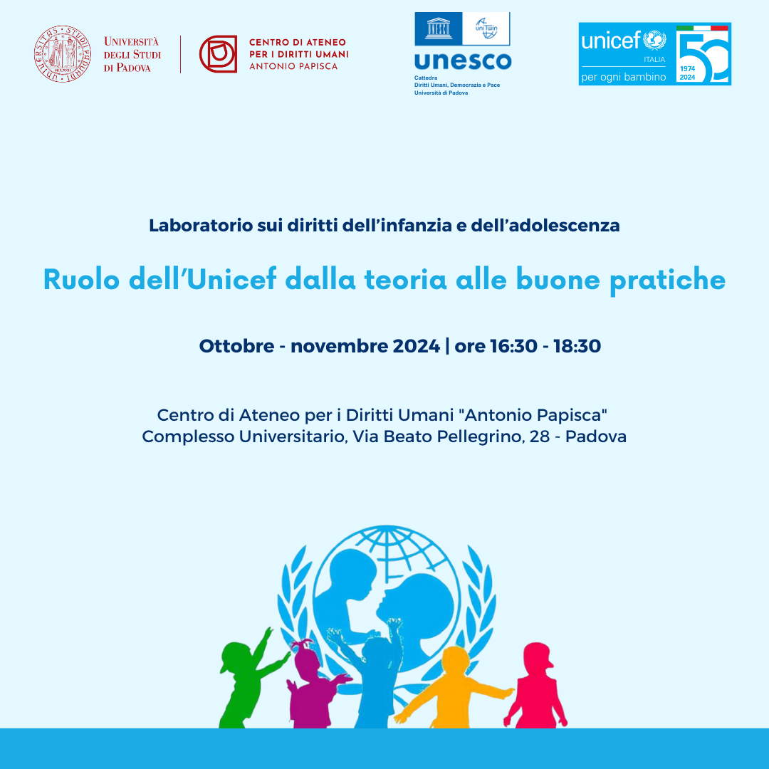 Ruolo dell’Unicef dalla teoria alle buone pratiche