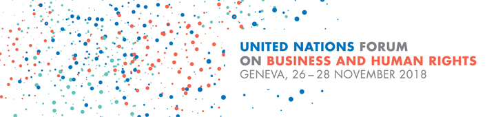 Logo of the United Nations Forum on Business and Human Rights, 26-28 November 2018