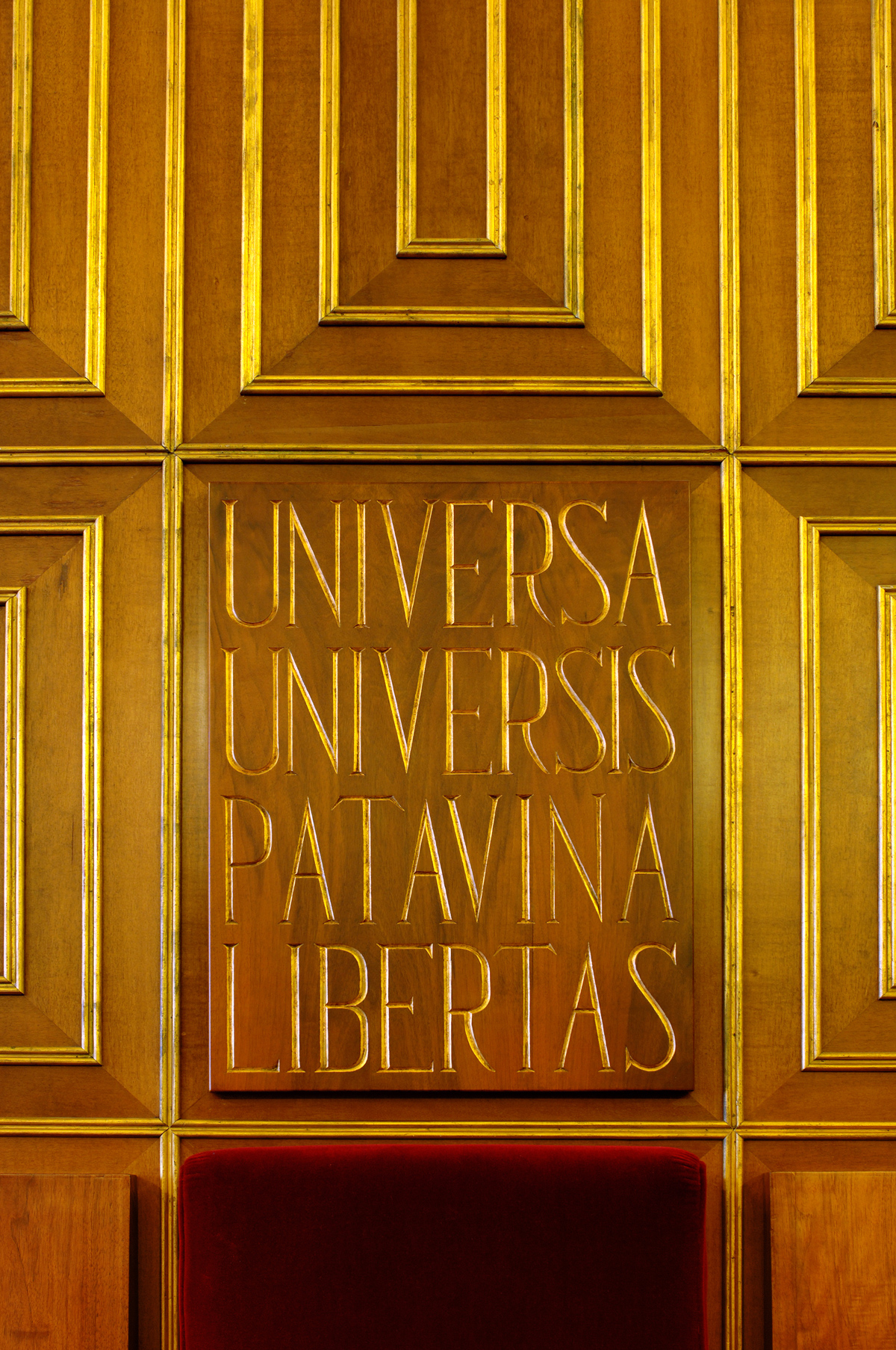 Università di Padova, Universa Universis Patavina Libertas, Aula Magna, Palazzo Bo