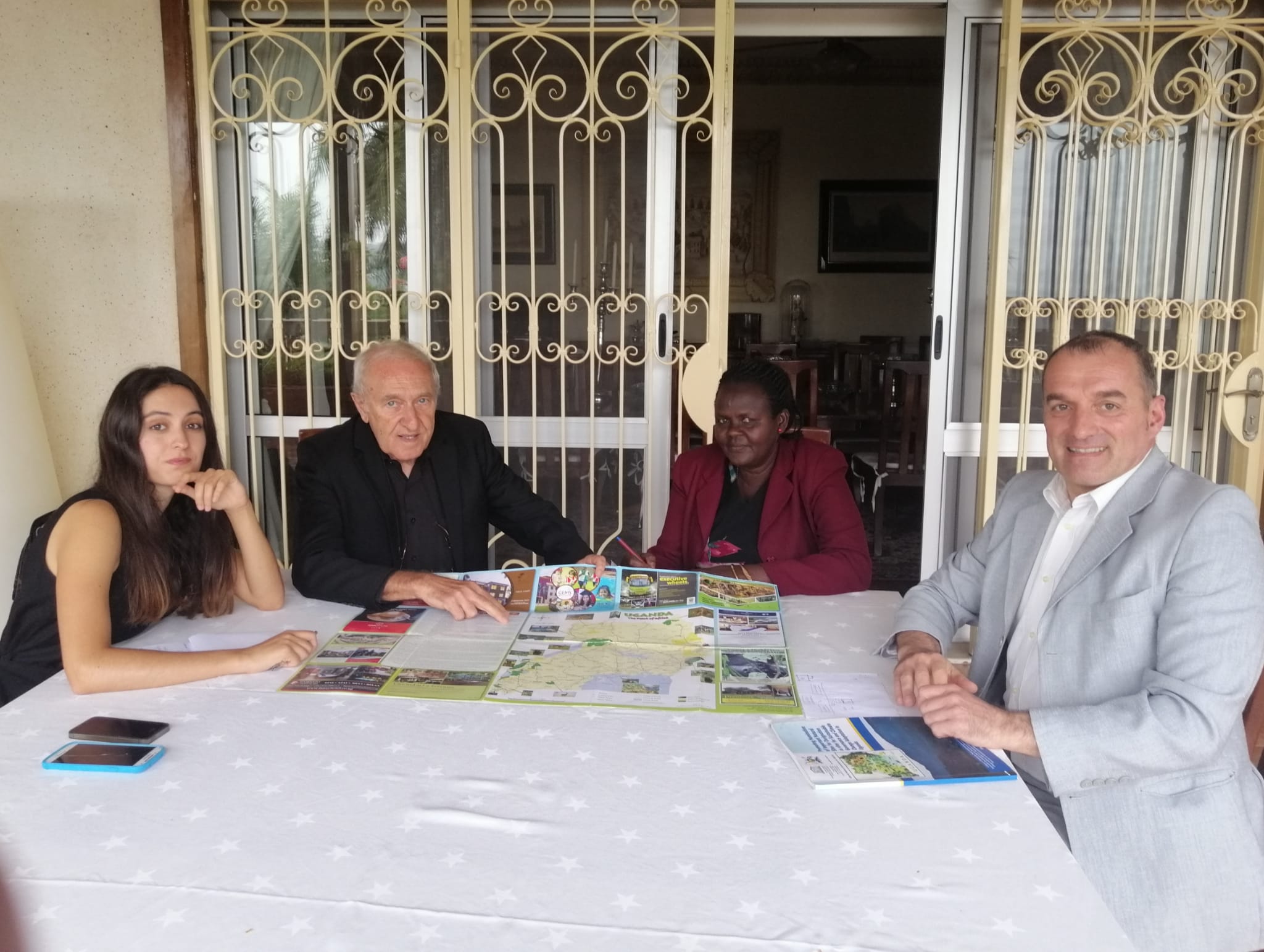 Incontro tra la studentessa Sati Elifcan Ozbek, Giorgio Andrian e la Caritas di Moroto, Kampala, Uganda 