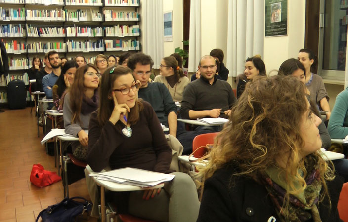 Students attending the First round of the Padua Human Rights Laboratory for the Master degree programme in Human Rights and Multi-level Governance, Human Rights Centre, novembre 2013 