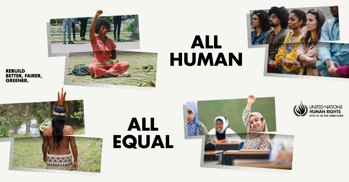 Giornata internazionale dei diritti umani, 2021 Theme: EQUALITY - Reducing inequalities, advancing human rights