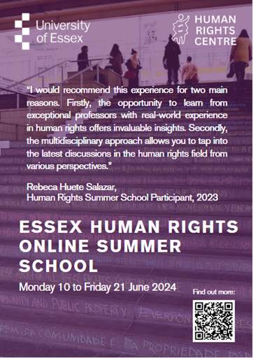 Essex Human Rights Online Summer School
