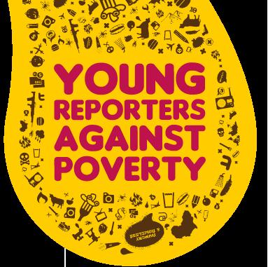 Logo del concorso "Young reporters against poverty"