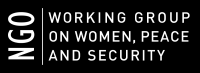 Logo Gruppo di lavoro delle ONG su donne, pace e sicurezza