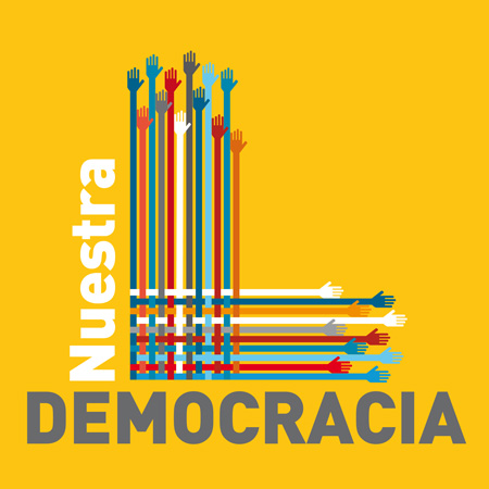 Immagine di copertina del Rapporto "Nuestra Democracia", UNDP-OSA, 2010