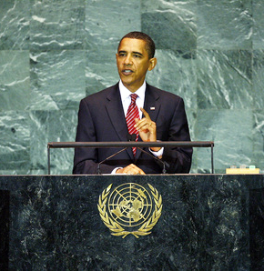 Il Presidente degli Stati Uniti Barack Obama parla all'Assemblea Generale delle Nazioni Unite, 2009