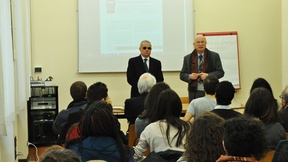Biblioteca del Centro Diritti Umani, lezione del prof. Massimo Panebianco sul tema dei diritti fondamentali.