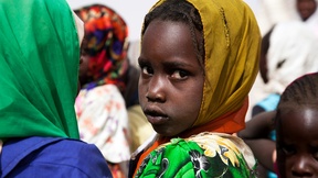Ritratto di bambina in Darfur