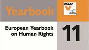 Dettaglio della Copertina dello European Yearbook of Human Rights 2011