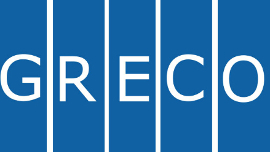 GRECO's logo, The Group of States against Corruption of the Council of Europe