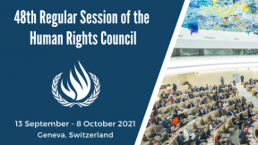 Depliant 48esima sessione del Consiglio dei Diritti Umani