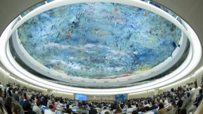 Panoramica di una sessione del Consiglio diritti umani