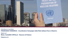 Locandina dell'evento Il Disarmo Nucleare: un percorso collettivo, un dovere di tutti, Padova, 9 marzo 2024 
