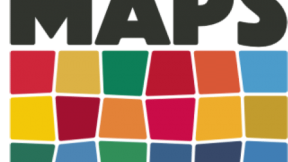 Logo del progetto "MAPS Itinerari artistici per comprendere il futuro", realizzato dall'Associazione Diritti Umani - Sviluppo Umano in partnership con l'Università di Padova