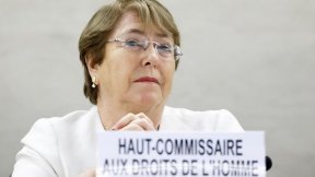 Michelle Bachelet, Alta Commissaria delle Nazioni Unite per i diritti umani, in occasione del suo primo discorso al Consiglio diritti umani