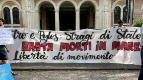 Foto di una manifestazione a Padova