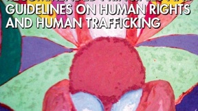 Copertina del resoconto delle Nazioni Unite "Recommended principles and guidelines on human rights and human trafficking", 2010