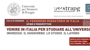Università per Stranieri di Perugia: Seminar "Coming to Italy to Study at University. Entry, Stay, Study, Work", 8 May 2024