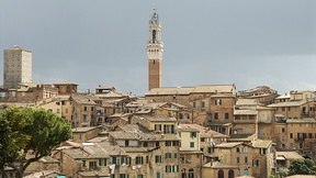 Panoramic picture od the city of Siena, with, at the centre, the "Torre del Mangia"