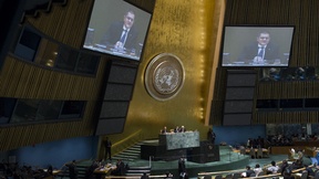Il Presidente della 16ma sessione dell'Assemblea Generale delle Nazioni Unite, apre la prima sessione del Working Group sugli Obiettivi di Sviluppo Sostenibile (SDGs), New York, marzo 2013