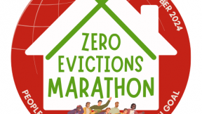 Zero Evictions Marathon 2024 logo 