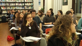Students attending the First round of the Padua Human Rights Laboratory for the Master degree programme in Human Rights and Multi-level Governance, Human Rights Centre, novembre 2013 