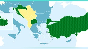 Mappa dei Paesi coinvolti nel Pacchetto allargamento 2010