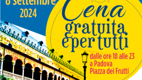 8 settembre 2024: Cena per tutti, Piazza della Frutta, Padova