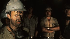 Coal miners in Criseluna, Santa Catarina, Brazil.