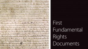 Cover of the book, First Fundamental Rights Documents in Europe, 2015